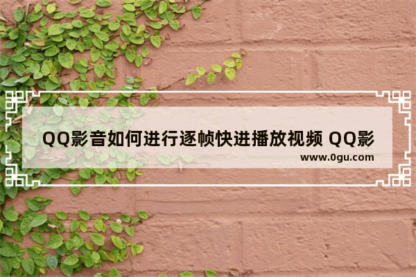 QQ影音如何进行逐帧快进播放视频 QQ影音设置逐帧快进播放视频的方法