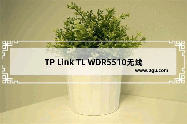 TP Link TL WDR5510无线路由器WDS桥接设置(2.4GHZ)上网教程