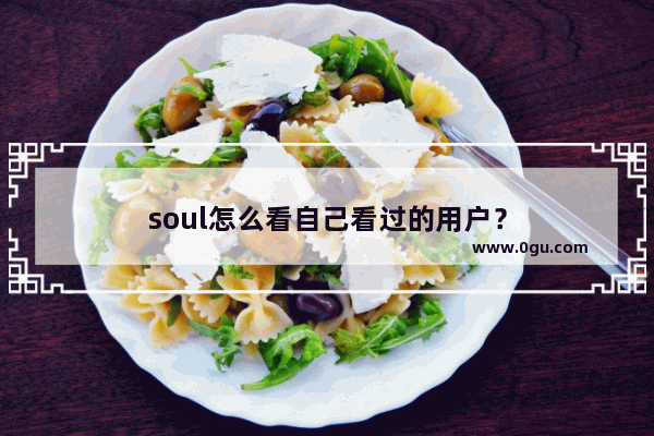 soul怎么看自己看过的用户？