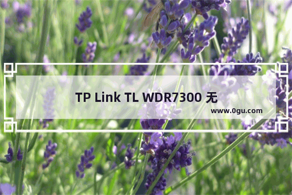 TP Link TL WDR7300 无线路由器网速限制设置教程