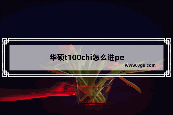 华硕t100chi怎么进pe