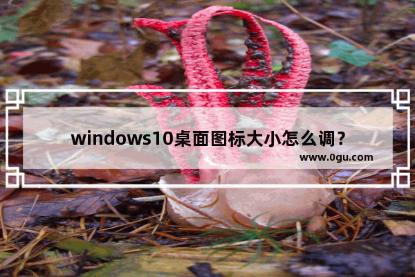 windows10桌面图标大小怎么调？