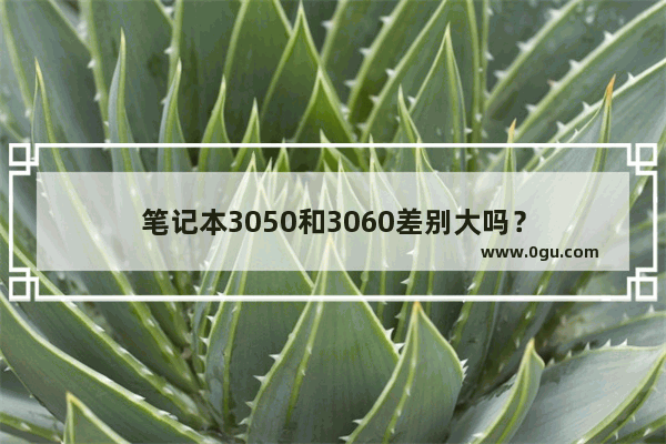 笔记本3050和3060差别大吗？