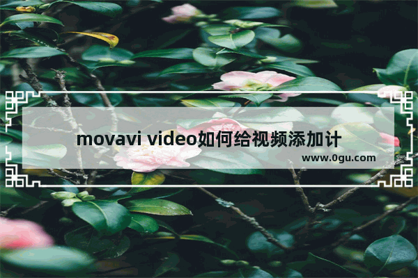 movavi video如何给视频添加计时器效果 movavi video给视频添加计时器效果的方法