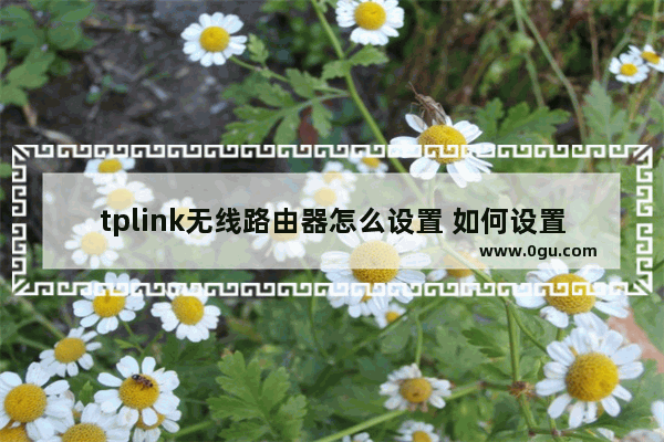 tplink无线路由器怎么设置 如何设置路由器