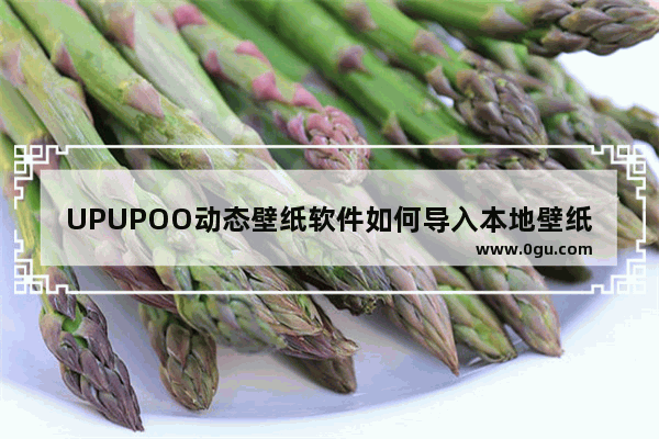 UPUPOO动态壁纸软件如何导入本地壁纸 UPUPOO动态壁纸软件导入本地壁纸的方法