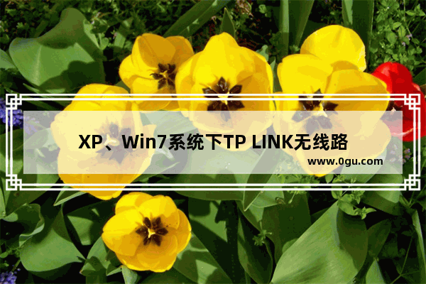 XP、Win7系统下TP LINK无线路由器设置视频教程【图文】