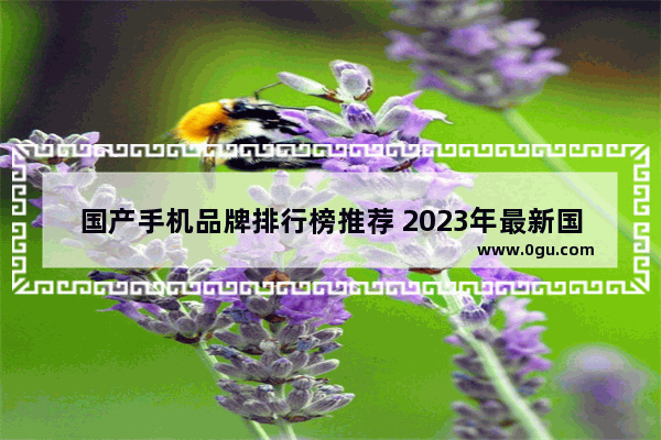 国产手机品牌排行榜推荐 2023年最新国产手机排行榜前十名