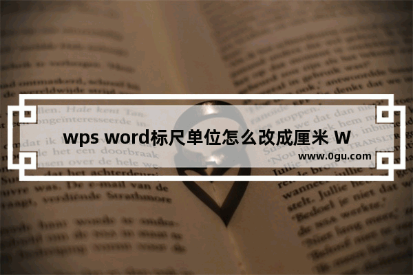 wps word标尺单位怎么改成厘米 WPS文档把标尺刻度设置为厘米的方法