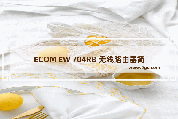 ECOM EW 704RB 无线路由器简介