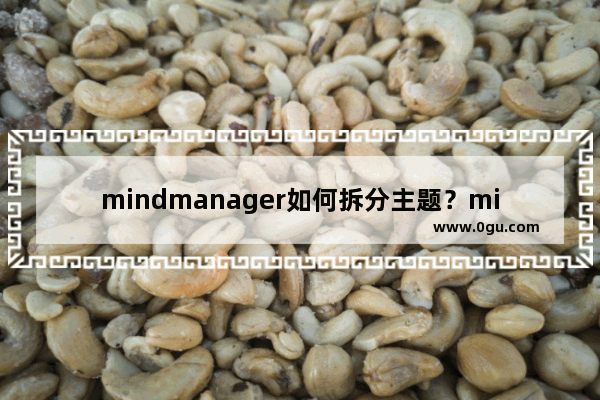 mindmanager如何拆分主题？mindmanager拆分主题的方法步骤