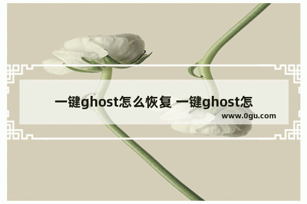 一键ghost怎么恢复 一键ghost怎么恢复D盘影像