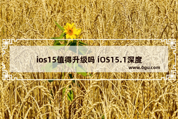 ios15值得升级吗 iOS15.1深度体验