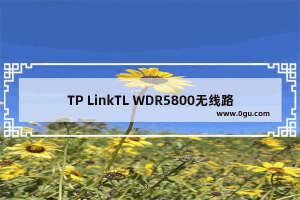 TP LinkTL WDR5800无线路由器WDS桥接设置方法