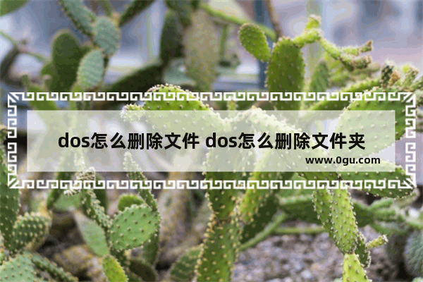 dos怎么删除文件 dos怎么删除文件夹