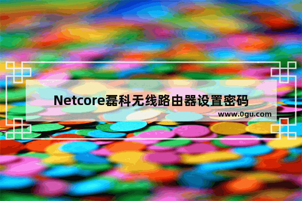 Netcore磊科无线路由器设置密码