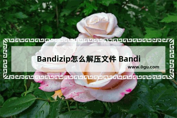 Bandizip怎么解压文件 Bandizip解压文件的方法教程