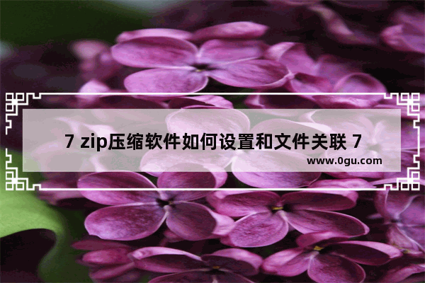 7 zip压缩软件如何设置和文件关联 7 zip压缩软件与文件关联的设置方法