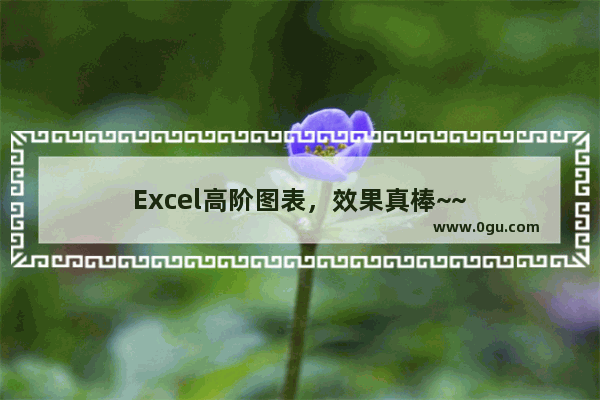 Excel高阶图表，效果真棒~~