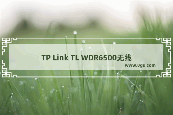 TP Link TL WDR6500无线路由器作为无线交换机设置上网