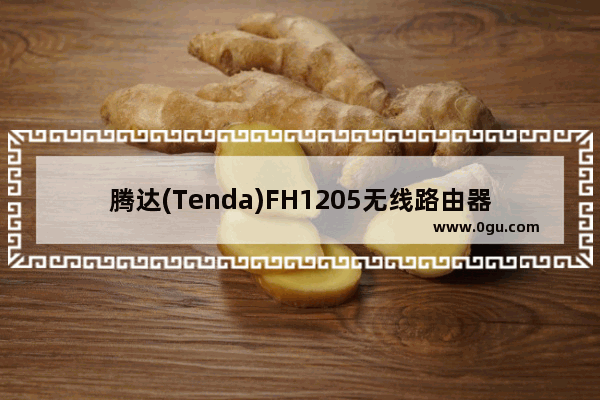 腾达(Tenda)FH1205无线路由器设置动态IP上网方法