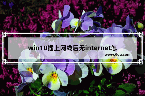 win10插上网线后无internet怎么办 网线插着却显示无法识别网络解决方法