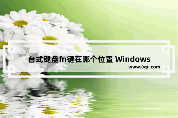 台式键盘fn键在哪个位置 Windows 键盘 F1~F12 功能键使用指南