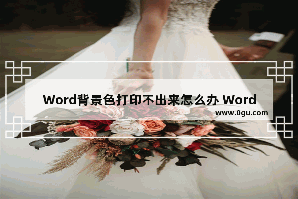 Word背景色打印不出来怎么办 Word背景色打印不出来的解决方法