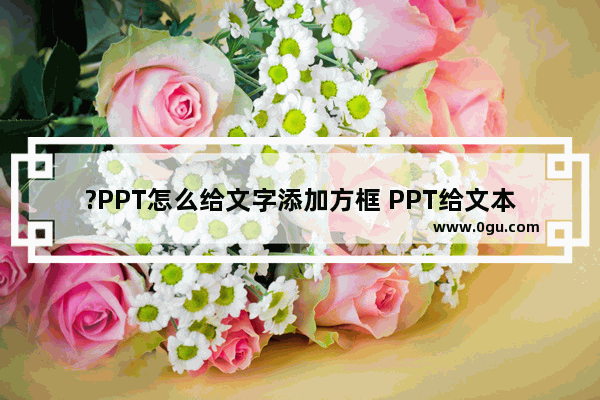 ?PPT怎么给文字添加方框 PPT给文本添加方框的方法教程