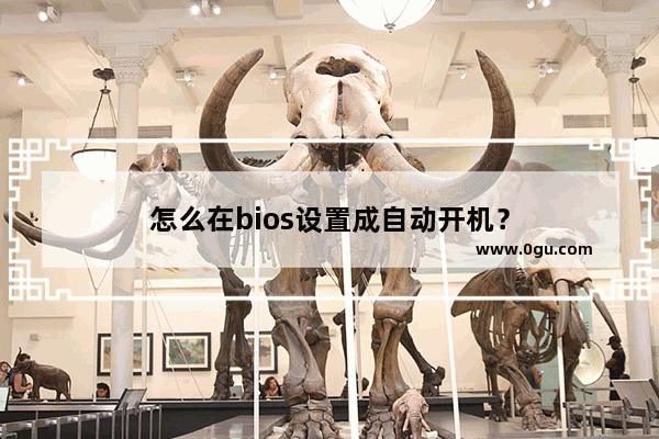 怎么在bios设置成自动开机？