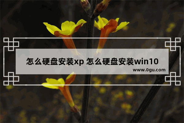 怎么硬盘安装xp 怎么硬盘安装win10