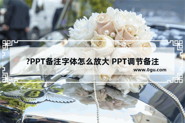 ?PPT备注字体怎么放大 PPT调节备注文字大小的方法教程