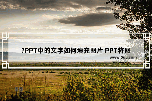 ?PPT中的文字如何填充图片 PPT将图片嵌入文字的方法教程