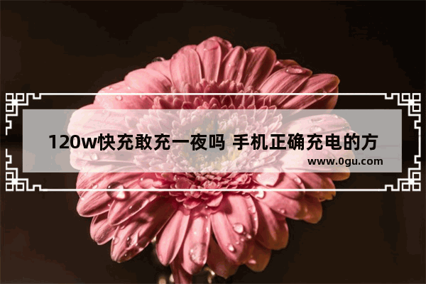 120w快充敢充一夜吗 手机正确充电的方法