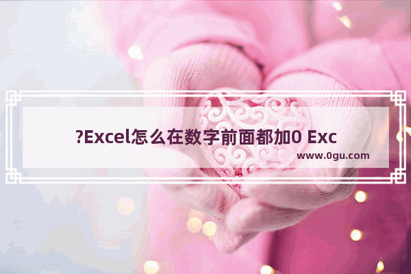 ?Excel怎么在数字前面都加0 Excel在数字前面批量补0的方法教程