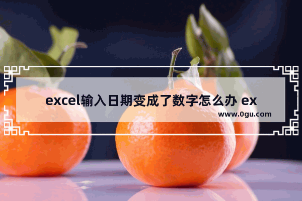 excel输入日期变成了数字怎么办 excel输入日期变成了数字的解决方法