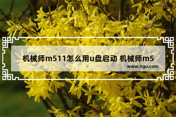 机械师m511怎么用u盘启动 机械师m511怎么用u盘启动电脑