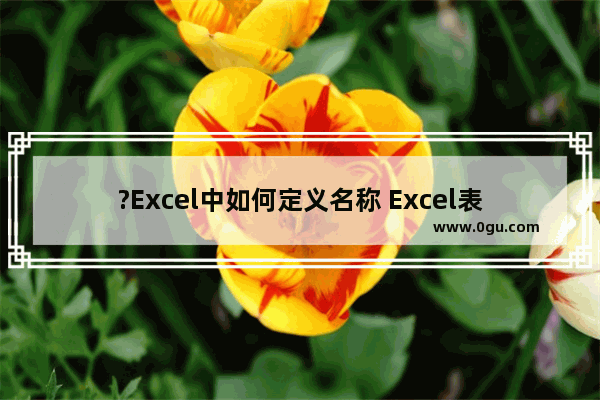 ?Excel中如何定义名称 Excel表格里面定义名称的方法教程