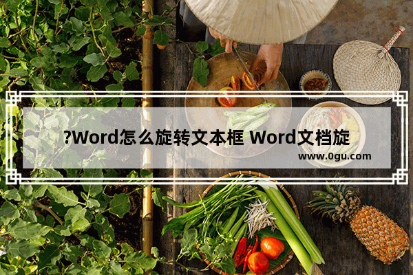 ?Word怎么旋转文本框 Word文档旋转文本框的方法教程