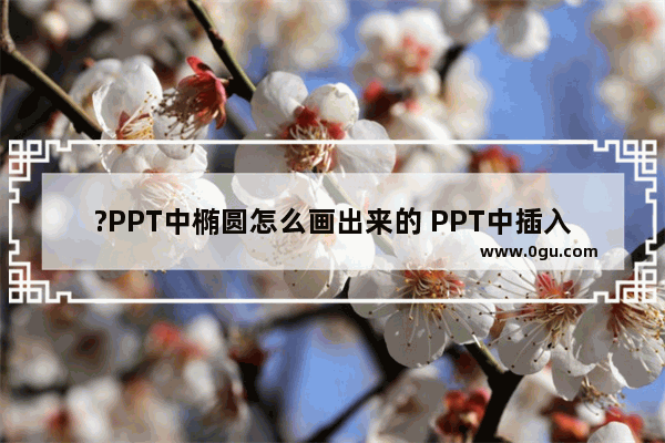 ?PPT中椭圆怎么画出来的 PPT中插入椭圆形状的方法教程