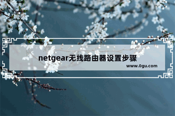 netgear无线路由器设置步骤