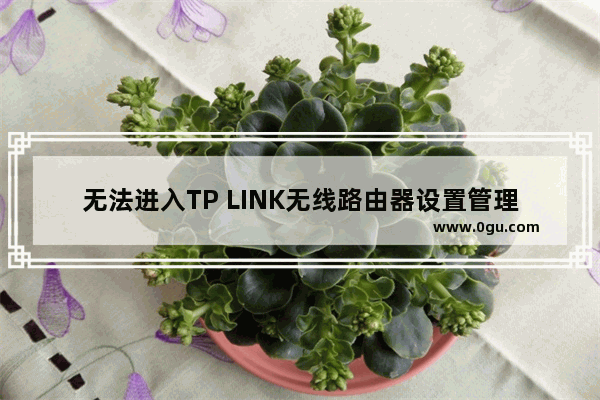 无法进入TP LINK无线路由器设置管理界面怎么办？