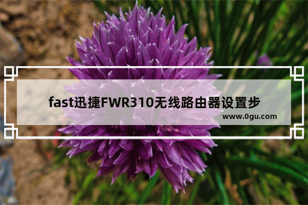 fast迅捷FWR310无线路由器设置步骤