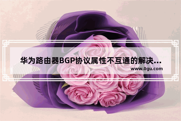 华为路由器BGP协议属性不互通的解决方案