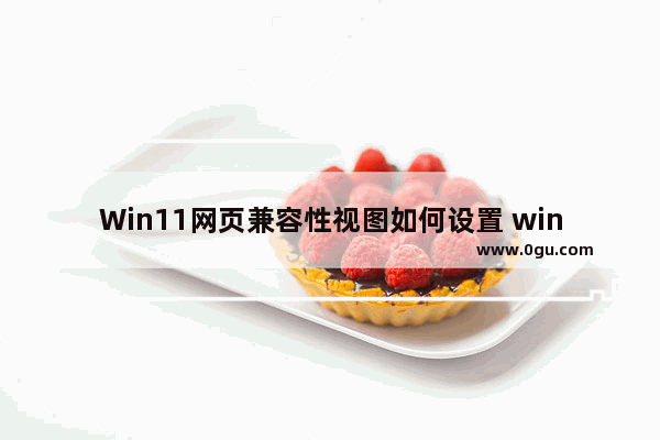 Win11网页兼容性视图如何设置 windows10浏览器兼容性视图设置