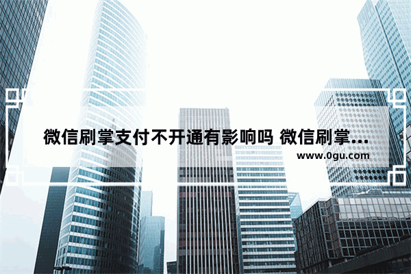 微信刷掌支付不开通有影响吗 微信刷掌支付不开通有什么影响