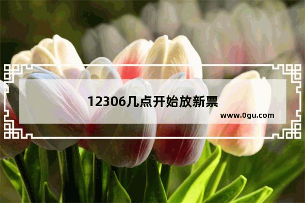 12306几点开始放新票