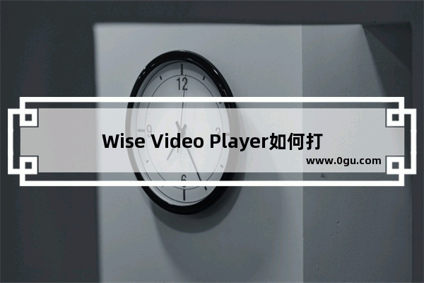 Wise Video Player如何打开本地音频文件 Wise Video Player打开本地音频文件的方法