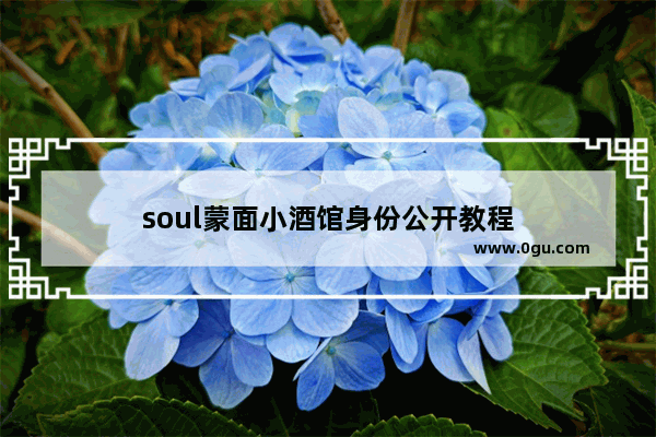 soul蒙面小酒馆身份公开教程