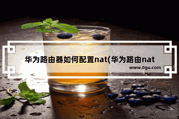 华为路由器如何配置nat(华为路由nat怎么配置)